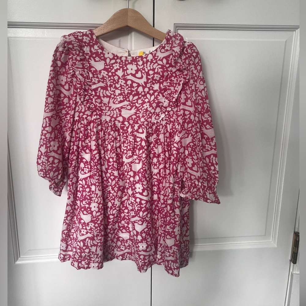 Mini Boden Beautiful Girl 🐰 easter bunny dress 4-5 yo